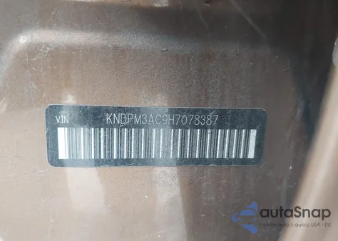 2017 Kia Sportage Lx из США, поврежденный, VIN KNDPM3AC9H7078387